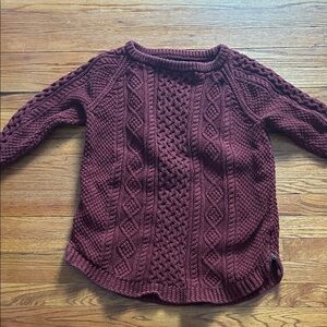 Llbean signature heavy knit Tunic sweater L
